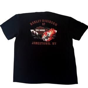 Harley Davidson XL T-Shirt Vintage Jamestown NY World Class